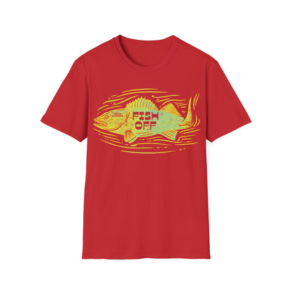 Fish Off Walleye Yellow T-Shirt