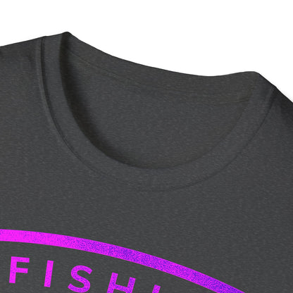 Fishin Awesome Pink Purple Tuna Stamp T-Shirt