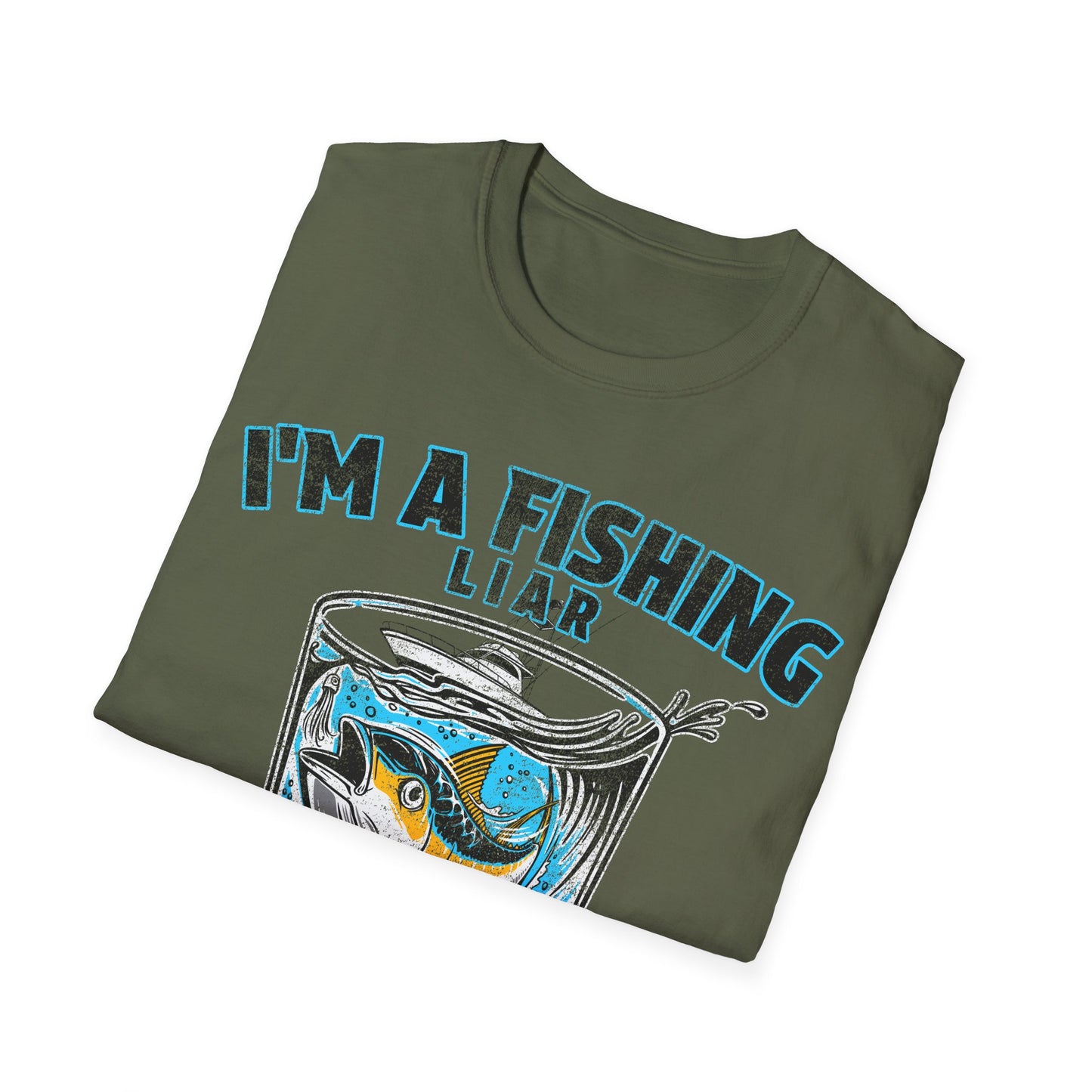 Fishing Liar Glass T-Shirt