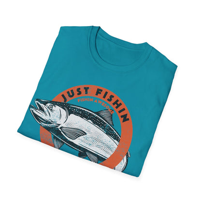Just Fishin Around Salmon T-Shirt