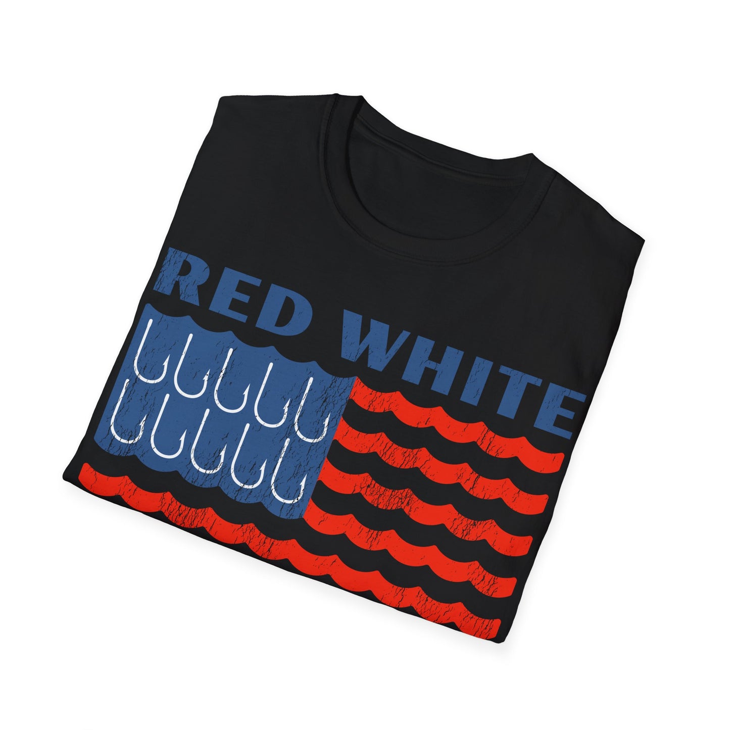 Red White & Fishin All Night T-Shirt