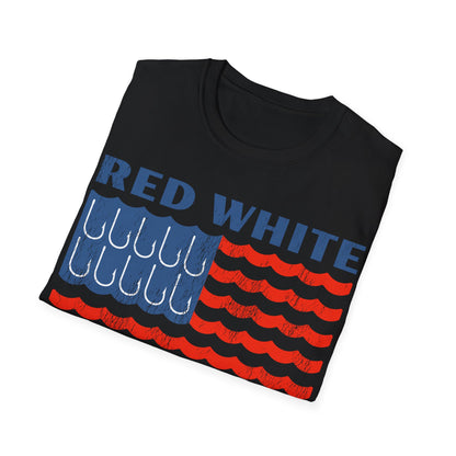 Red White & Fishin All Night T-Shirt