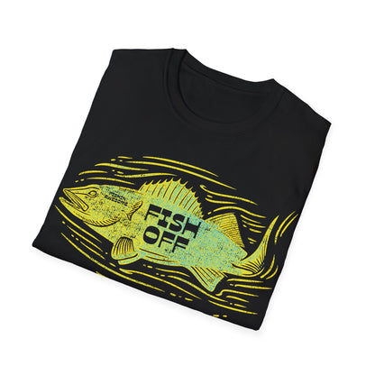 Fish Off Walleye Yellow T-Shirt
