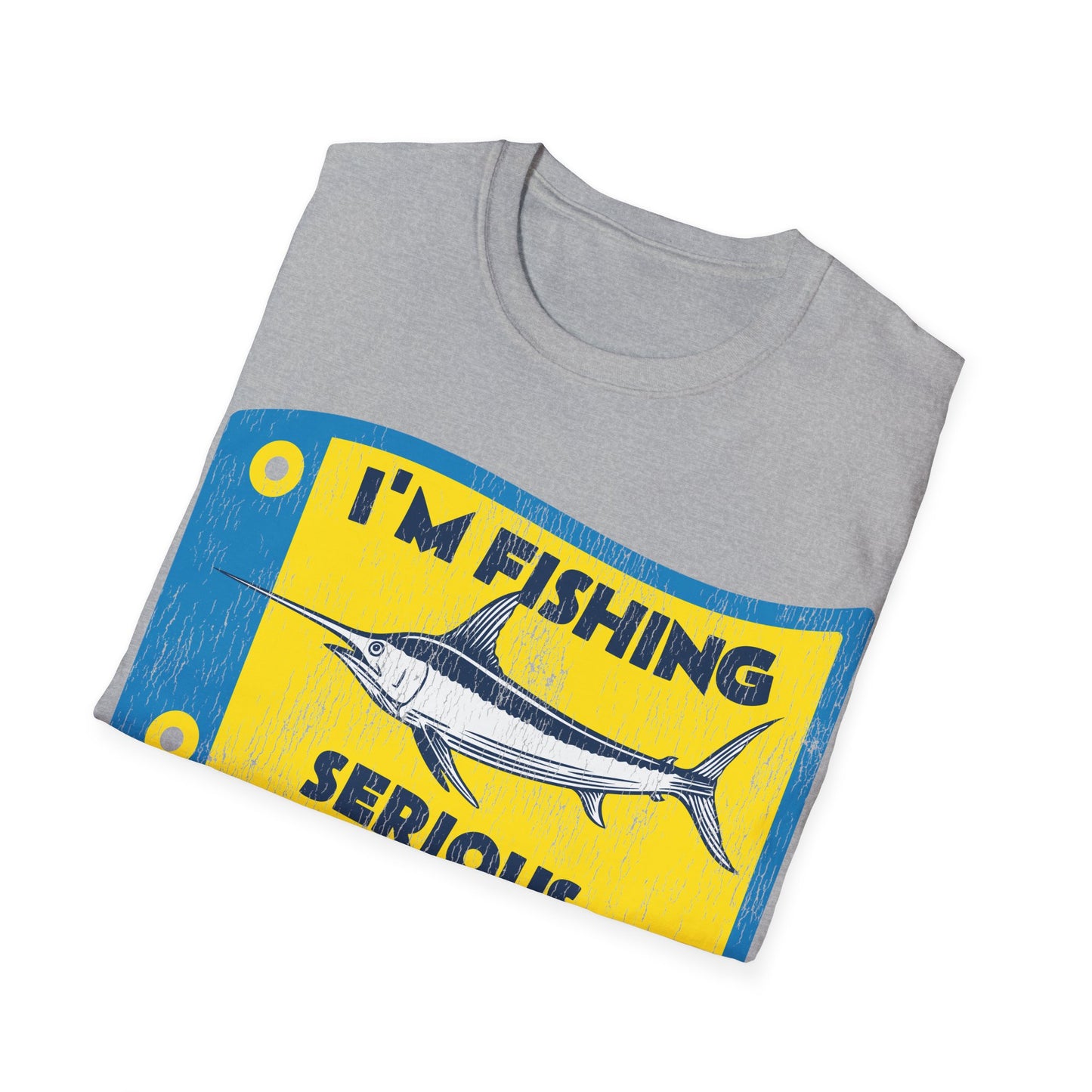 Im Fishing Serious Flag T-Shirt