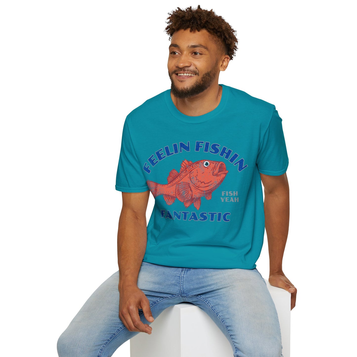 Feelin Fishin Fantastic Orange Fish T-Shirt