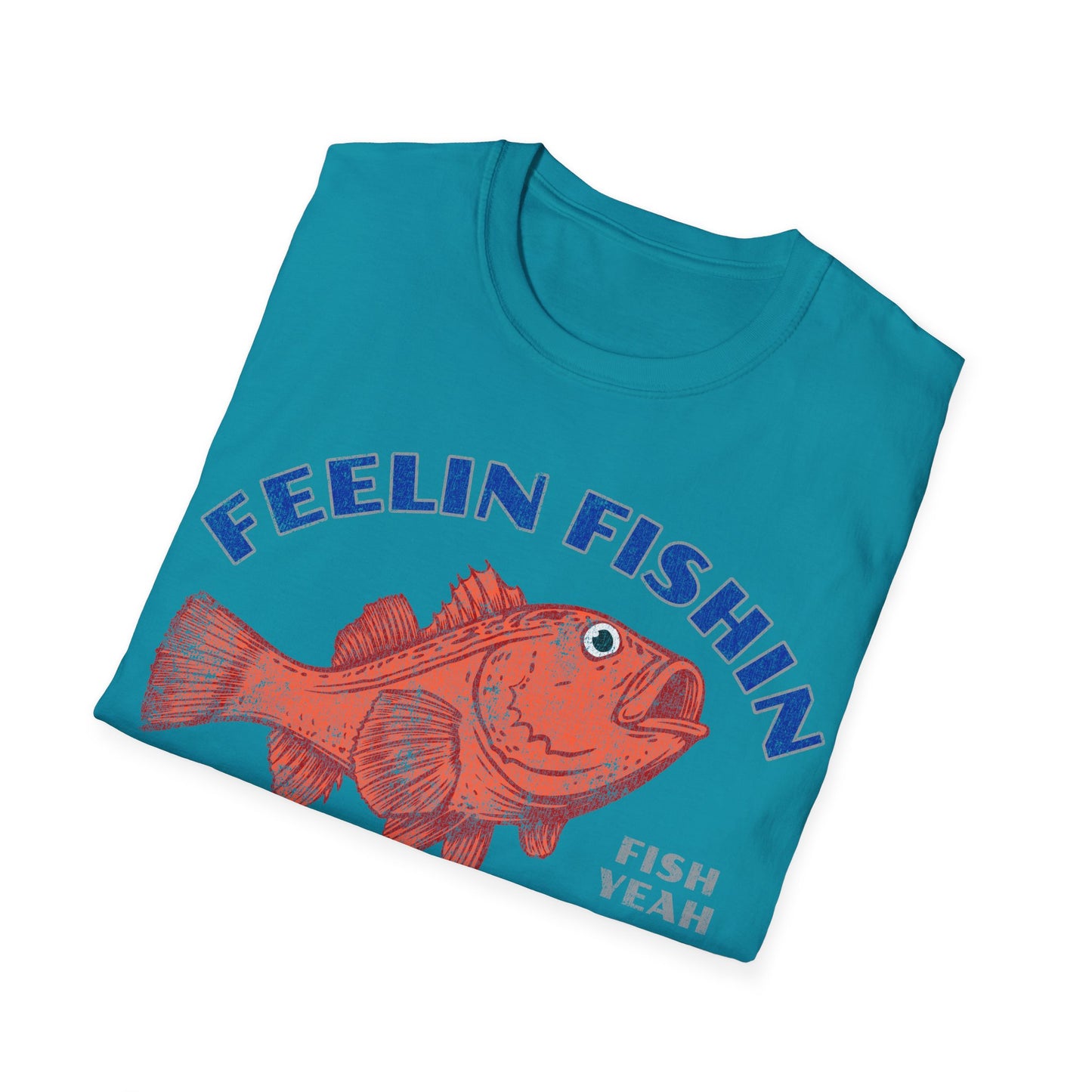 Feelin Fishin Fantastic Orange Fish T-Shirt
