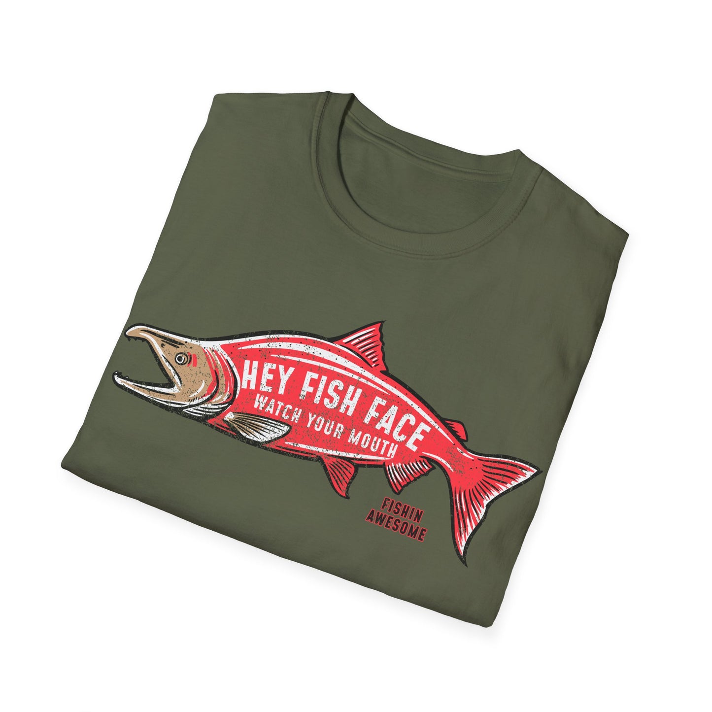 Hey Fish Face Salmon T-Shirt