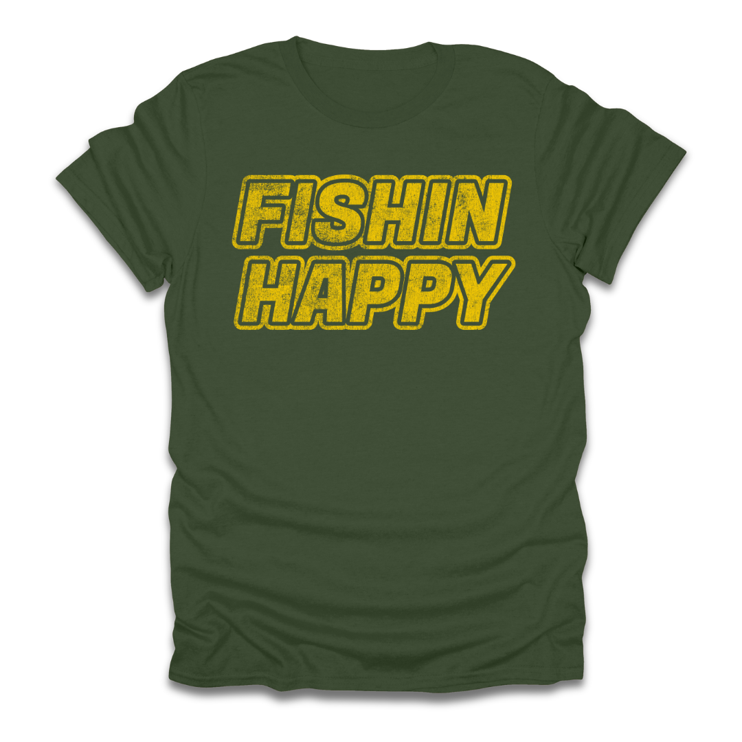 Fishin Happy Words T-Shirt