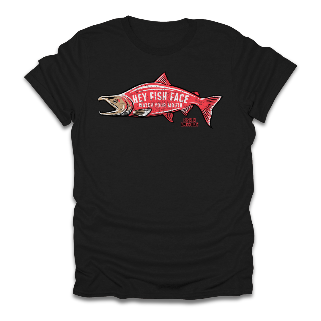 Hey Fish Face Salmon T-Shirt