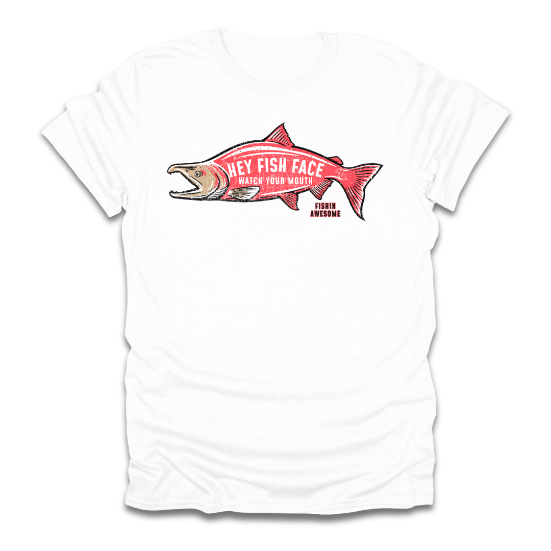 Hey Fish Face Salmon T-Shirt
