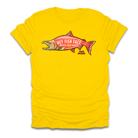 Hey Fish Face Salmon T-Shirt