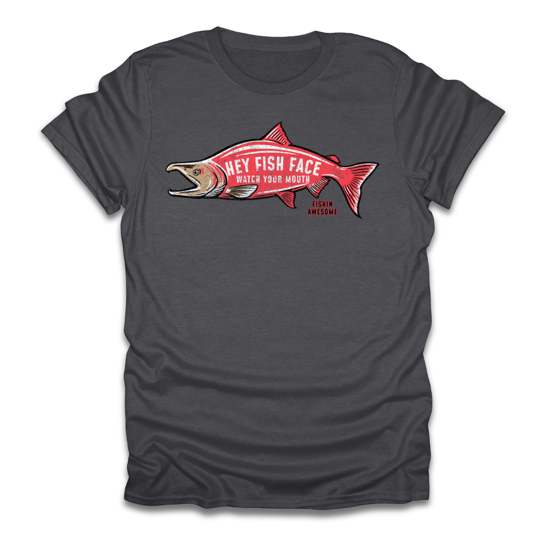 Hey Fish Face Salmon T-Shirt