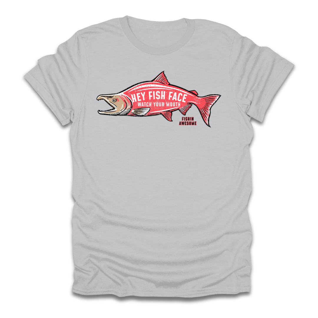 Hey Fish Face Salmon T-Shirt