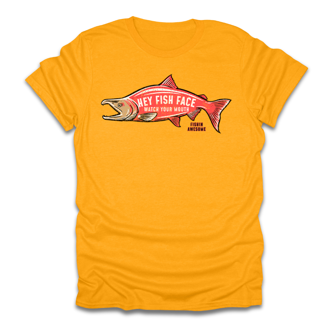Hey Fish Face Salmon T-Shirt