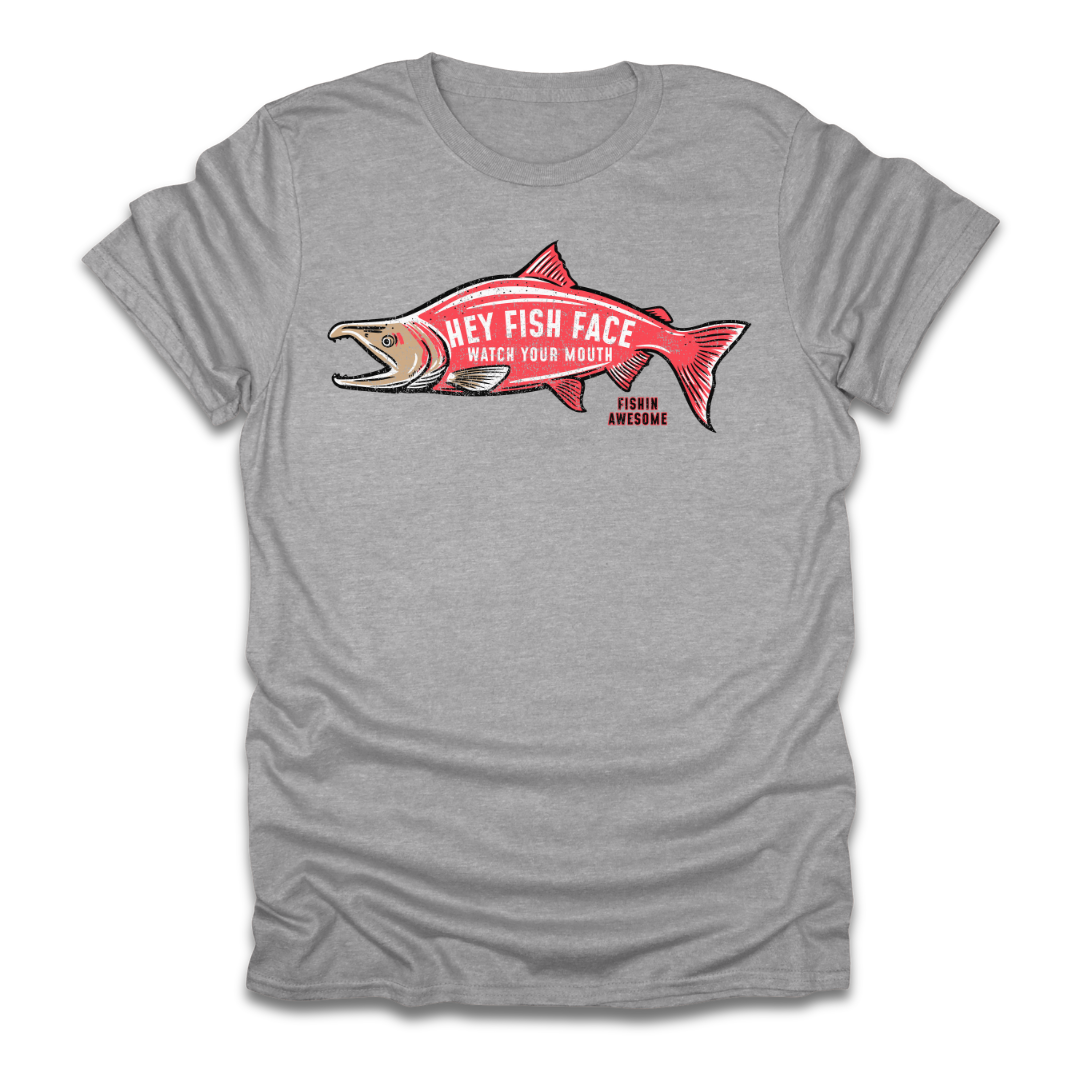 Hey Fish Face Salmon T-Shirt