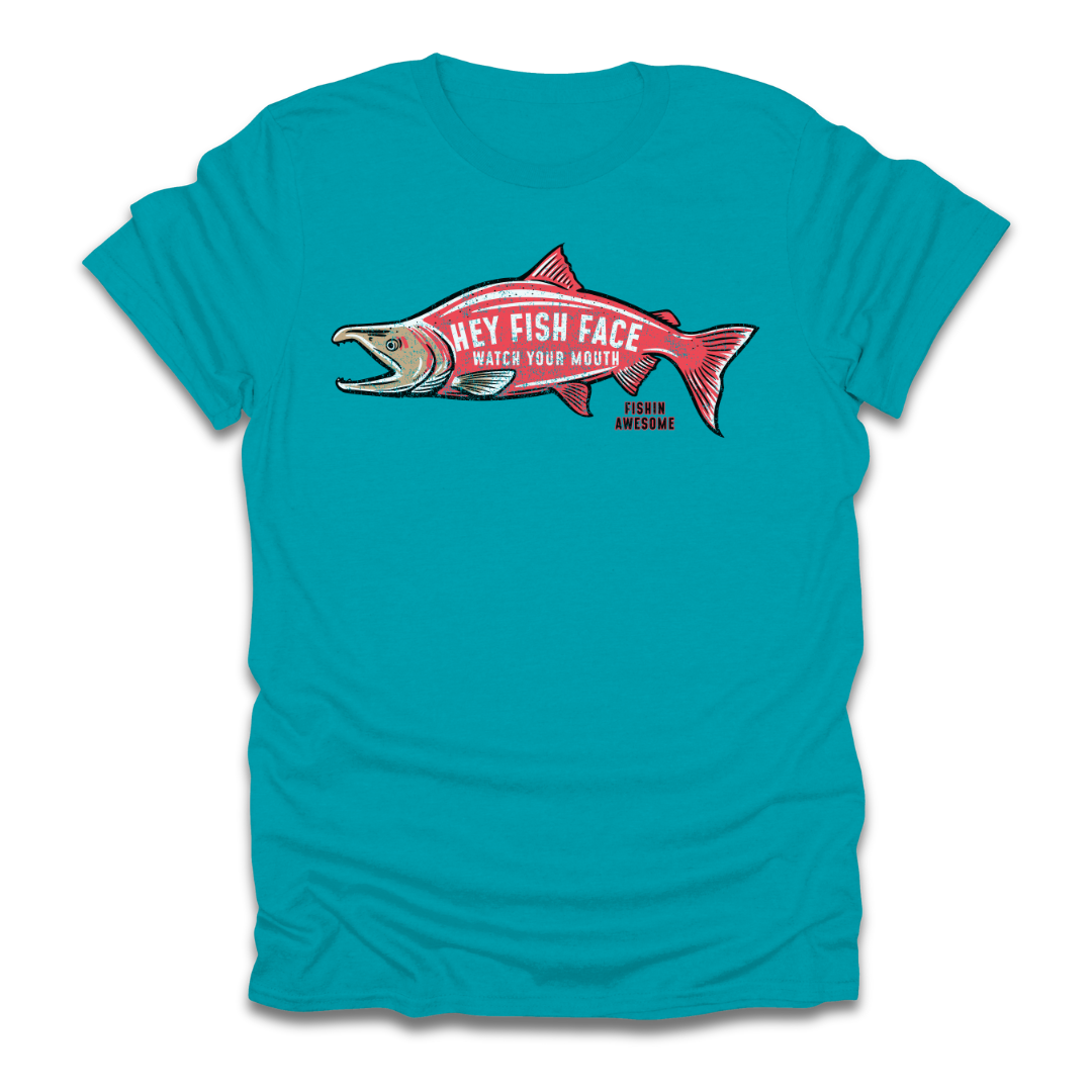 Hey Fish Face Salmon T-Shirt