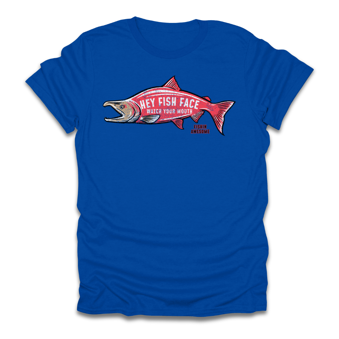 Hey Fish Face Salmon T-Shirt