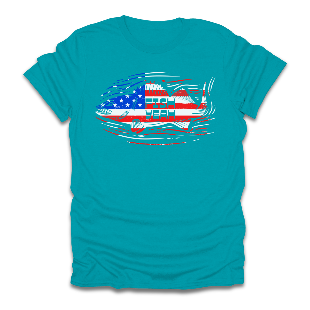 Fish Yeah America Walleye T-Shirt