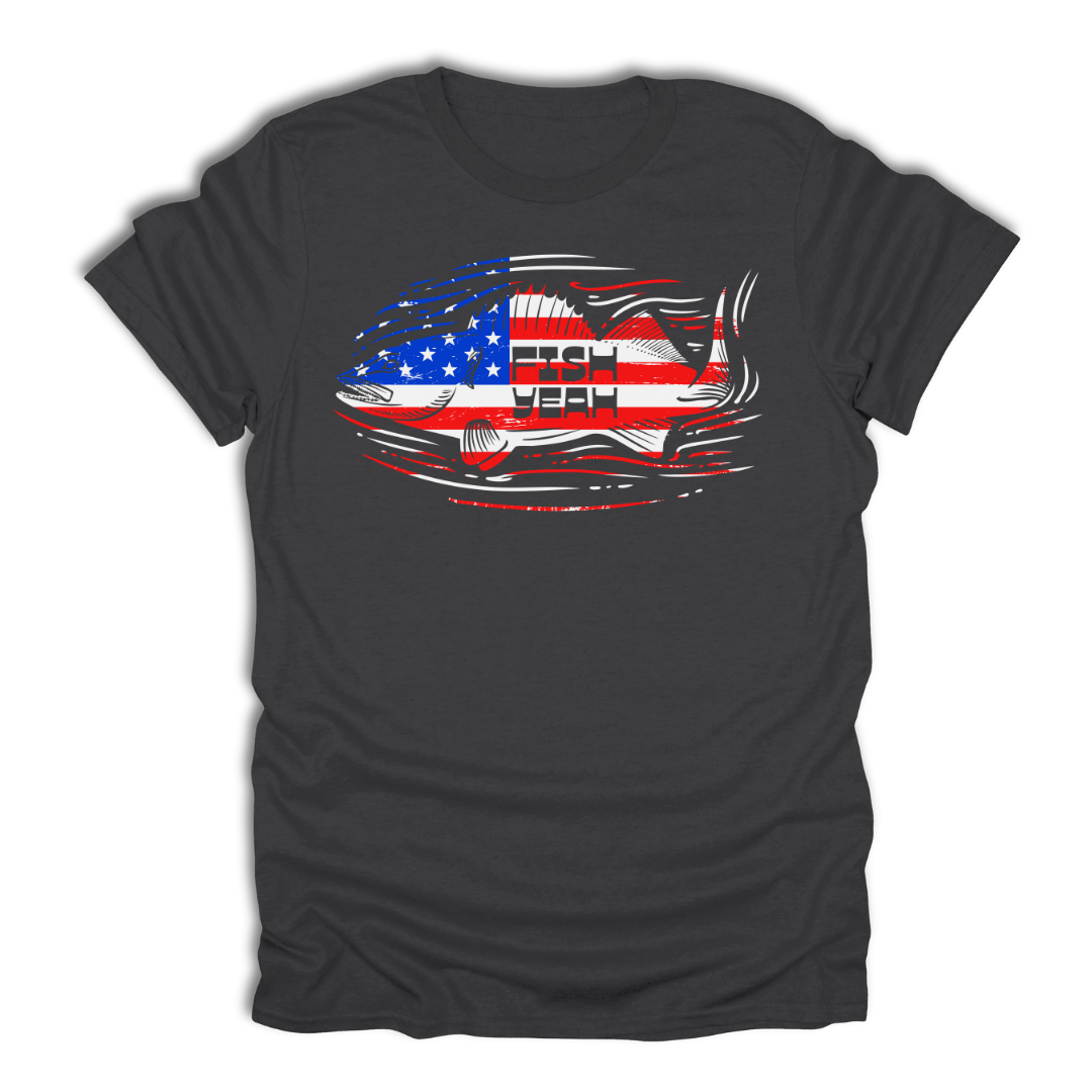 Fish Yeah America Walleye T-Shirt