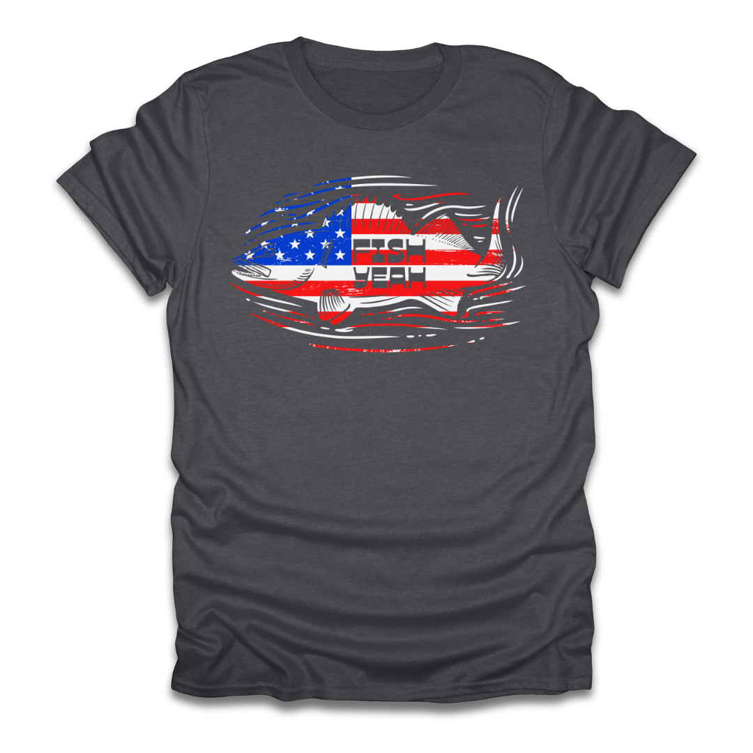 Fish Yeah America Walleye T-Shirt
