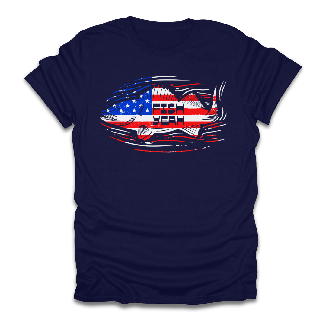 Fish Yeah America Walleye T-Shirt