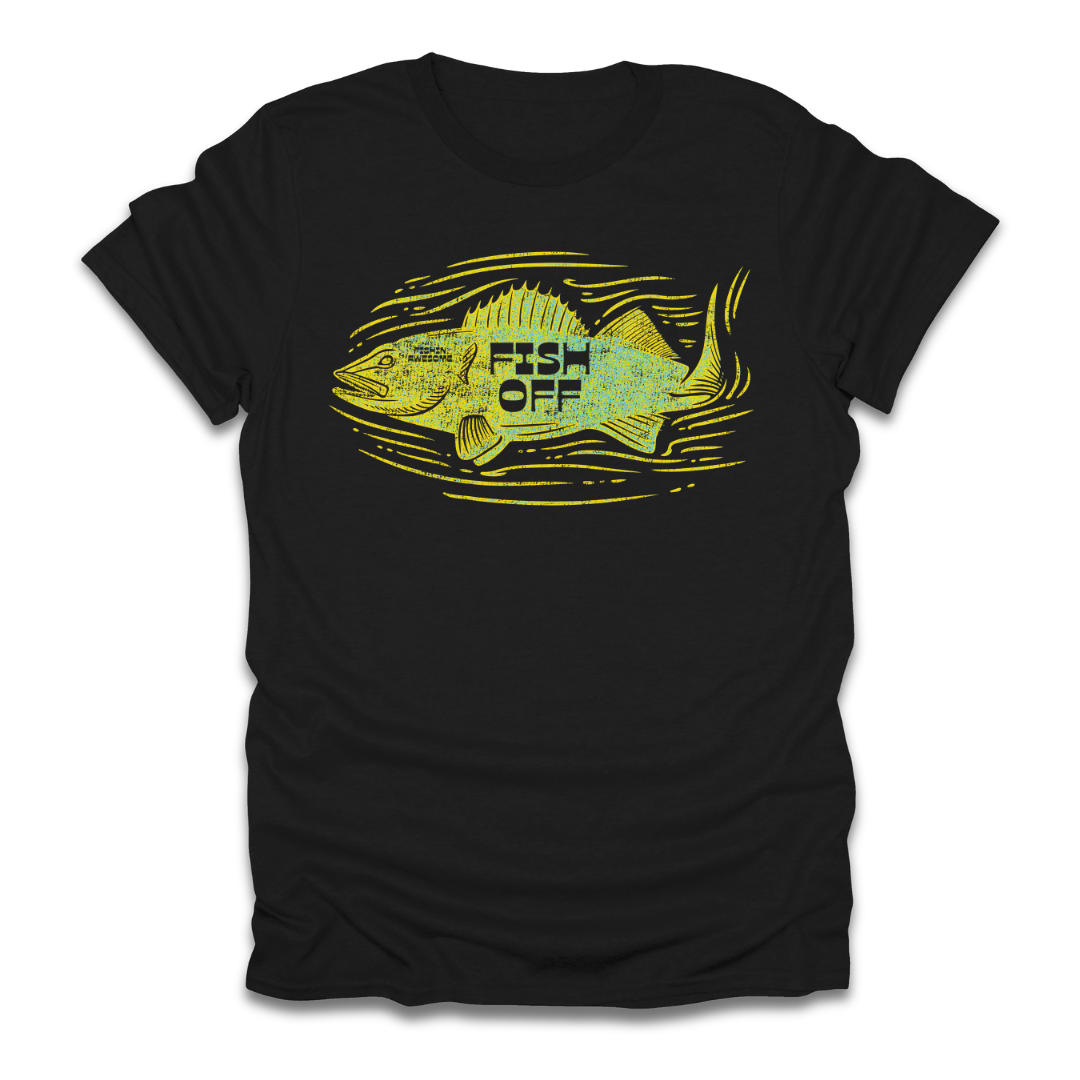 Fish Off Walleye Yellow T-Shirt