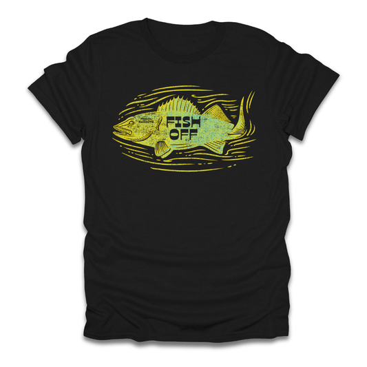 Fish Off Walleye Yellow T-Shirt