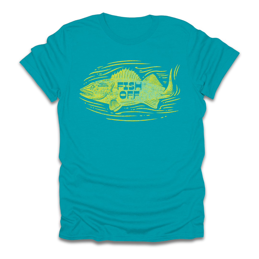 Fish Off Walleye Yellow T-Shirt