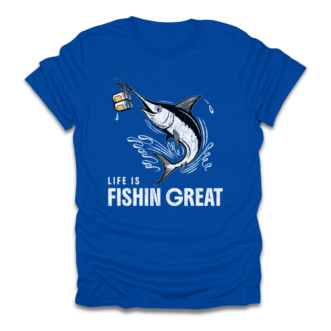 Life Is Fishin Great Swordfish T-Shirt
