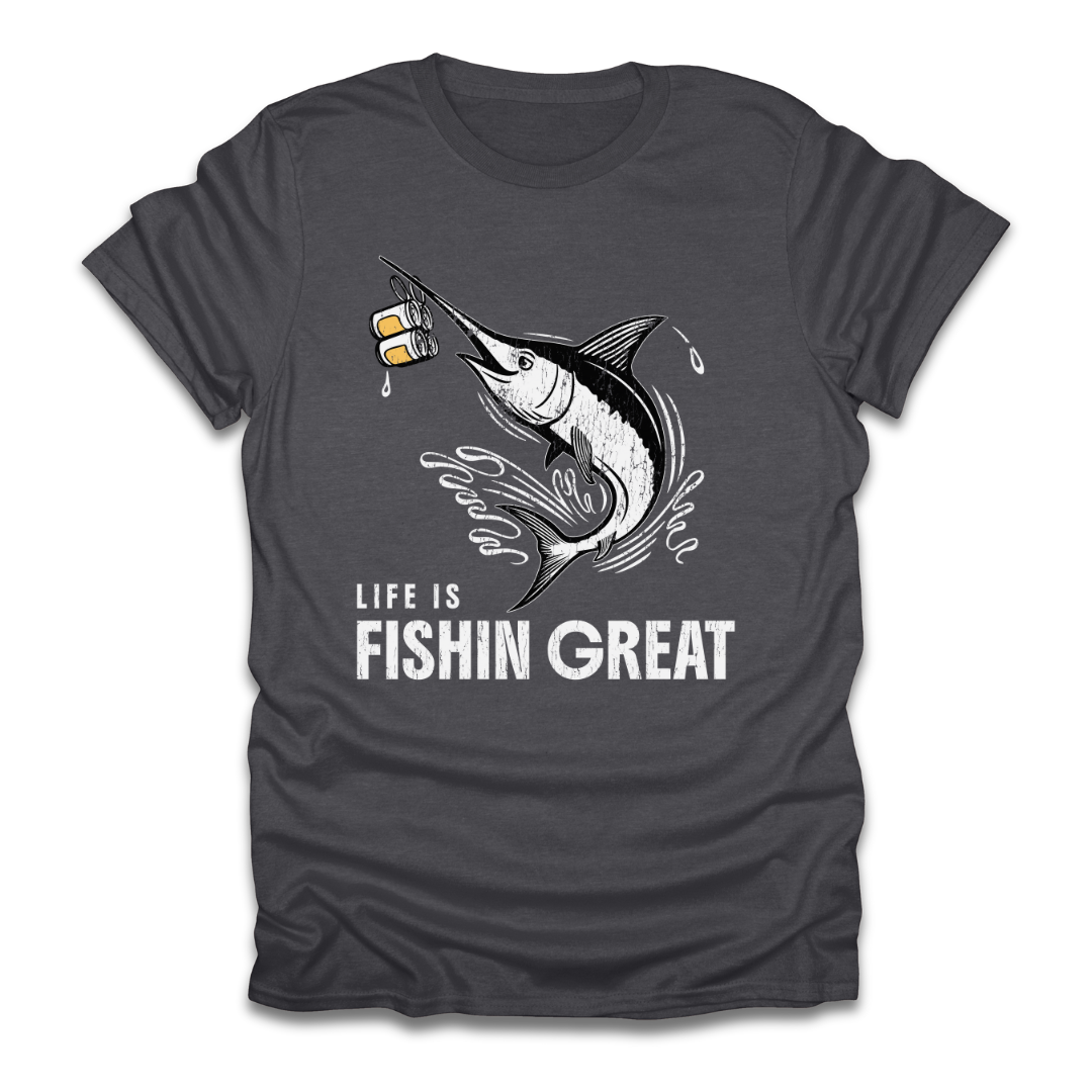 Life Is Fishin Great Swordfish T-Shirt