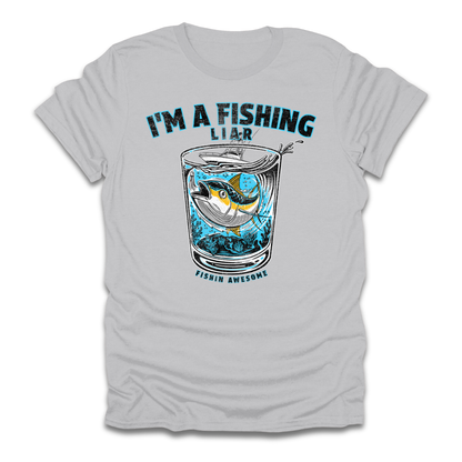 Fishing Liar Glass T-Shirt