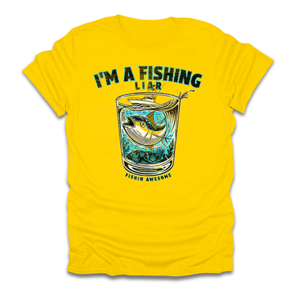 Fishing Liar Glass T-Shirt