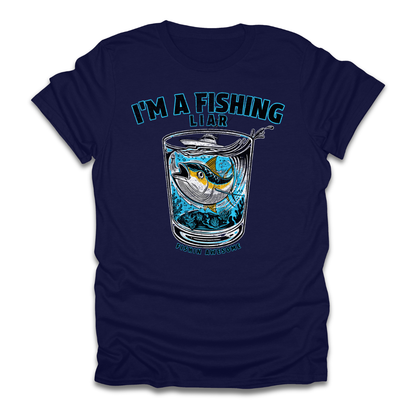 Fishing Liar Glass T-Shirt
