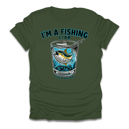 Fishing Liar Glass T-Shirt