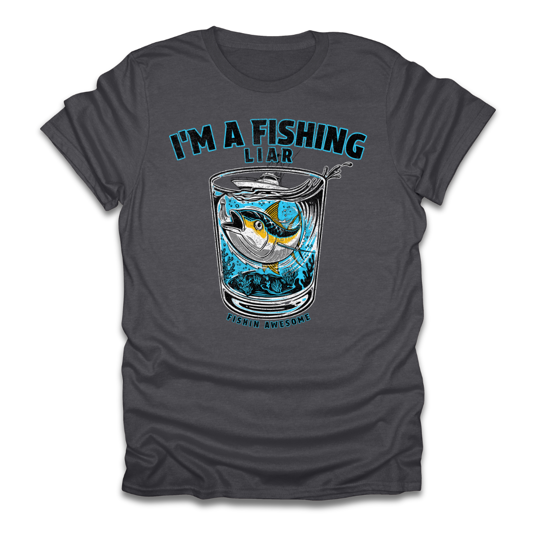 Fishing Liar Glass T-Shirt