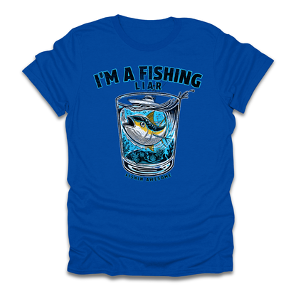 Fishing Liar Glass T-Shirt