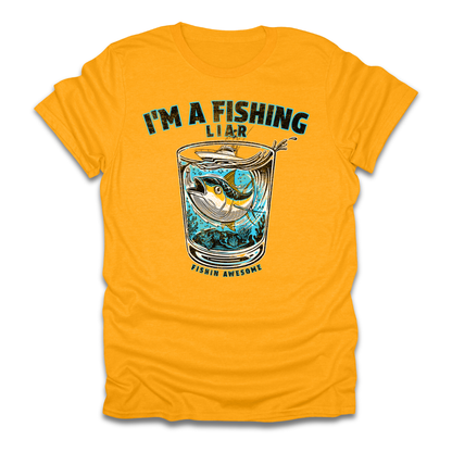 Fishing Liar Glass T-Shirt
