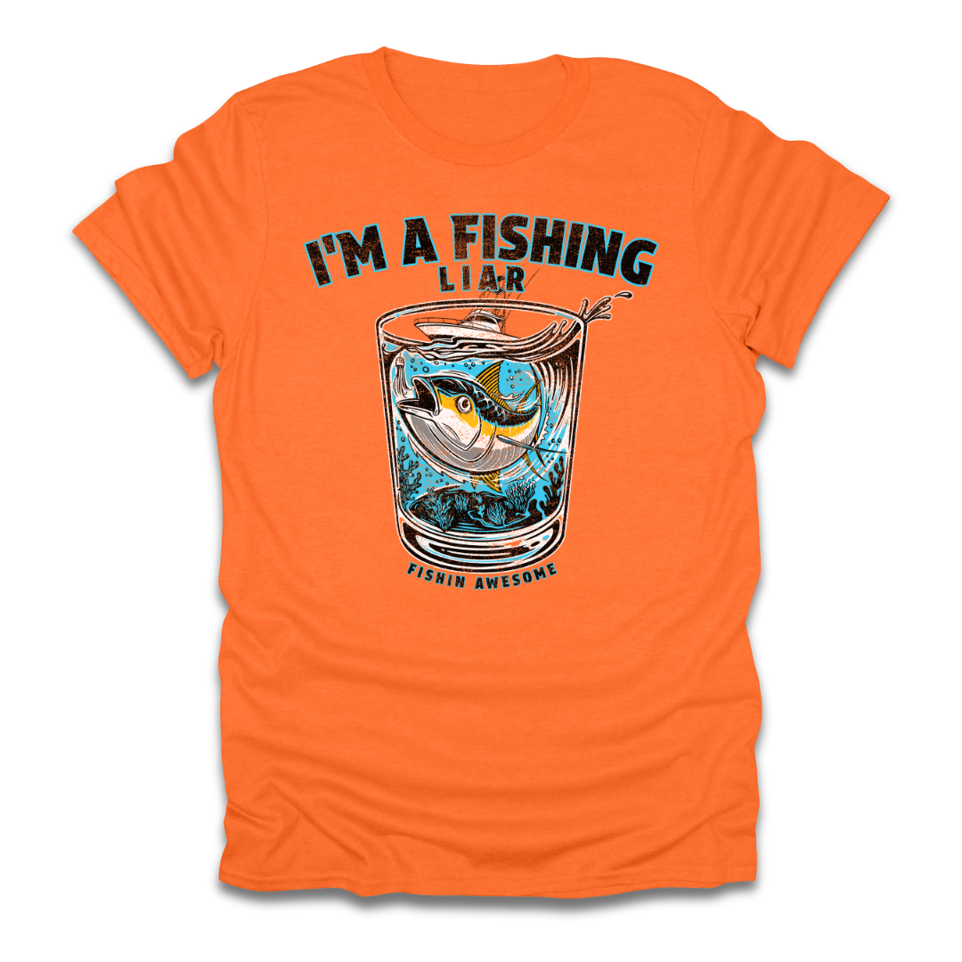 Fishing Liar Glass T-Shirt