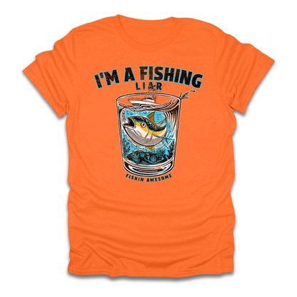 Fishing Liar Glass T-Shirt