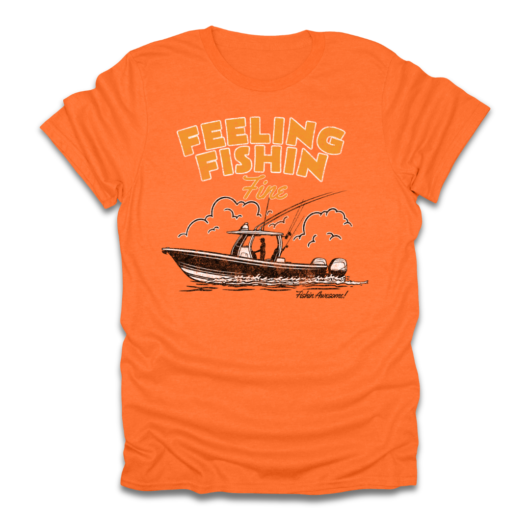 Feeling Fishin Fine Boat T-Shirt