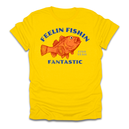Feelin Fishin Fantastic Orange Fish T-Shirt