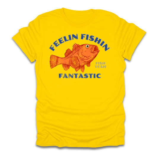 Feelin Fishin Fantastic Orange Fish T-Shirt
