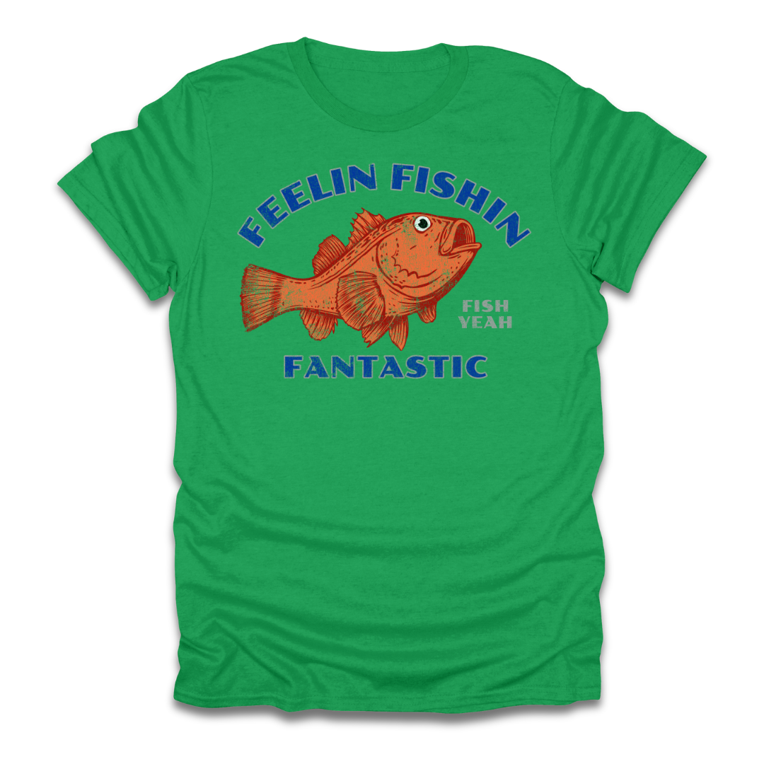 Feelin Fishin Fantastic Orange Fish T-Shirt