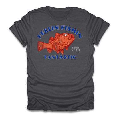 Feelin Fishin Fantastic Orange Fish T-Shirt