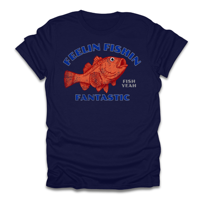 Feelin Fishin Fantastic Orange Fish T-Shirt