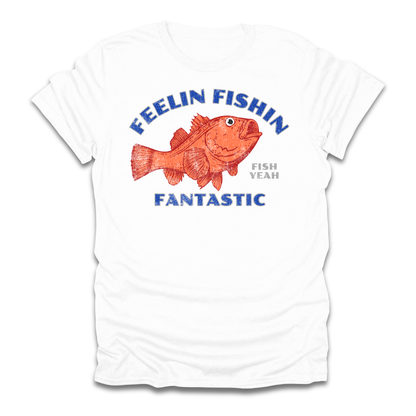 Feelin Fishin Fantastic Orange Fish T-Shirt