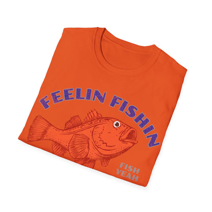 Feelin Fishin Fantastic Orange Fish T-Shirt