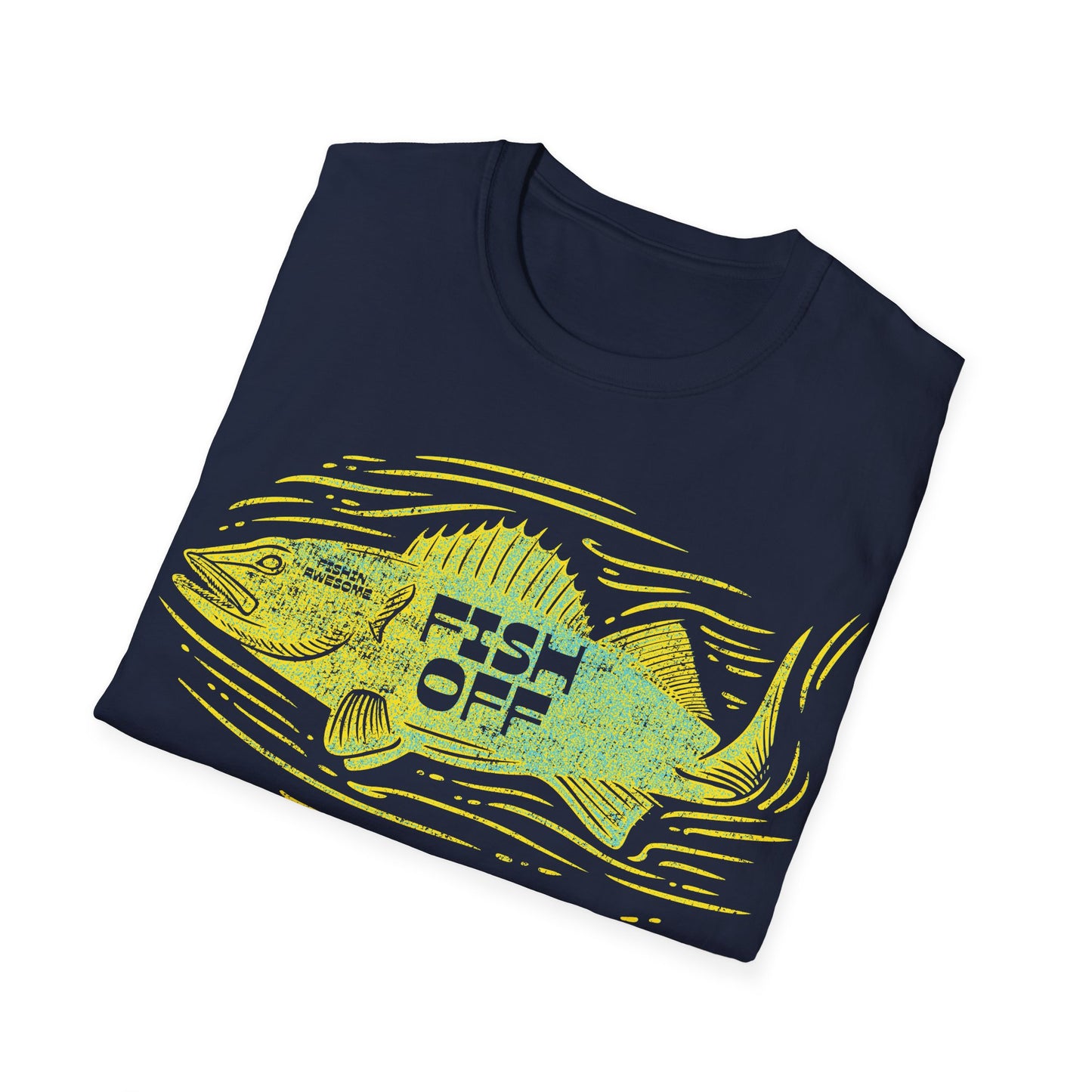 Fish Off Walleye Yellow T-Shirt