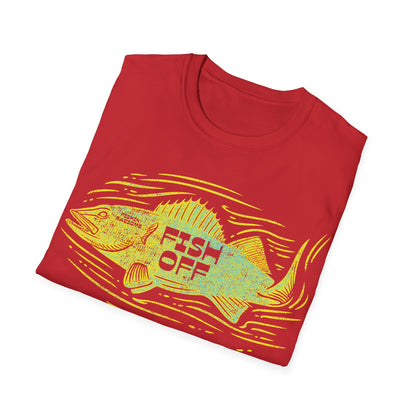 Fish Off Walleye Yellow T-Shirt