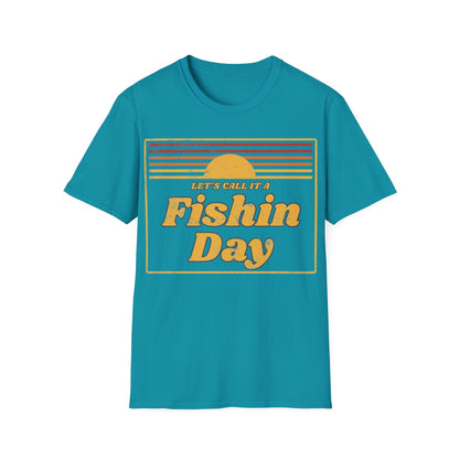 Lets Call It A Fishin Day Sunset T-Shirt